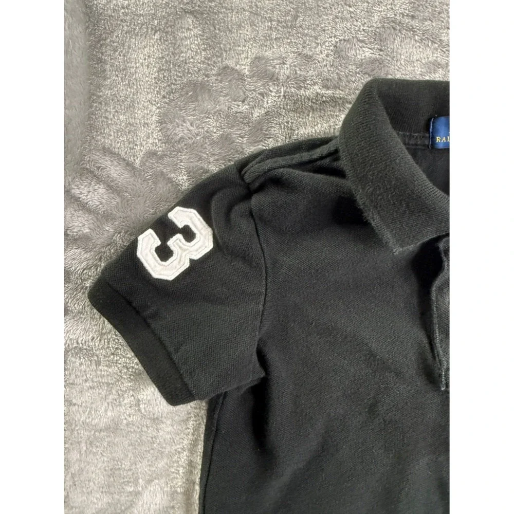 Polo Ralph Lauren Toddler Boys Black Big Pony Shirt Size 3T Short Sleeve #3